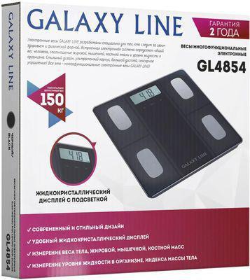 Напольные весы GALAXY LINE GL 4854, до 150кг, цвет: черный [гл4854лчерн] - фото 7 - id-p220451241