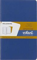 Блокнот Moleskine Volant, 96стр, в линейку, мягкая обложка, синий [qp721b41m17]