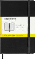 Блокнот Moleskine CLASSIC, 192стр, в клеточку, твердая обложка, черный [mm712]