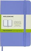 Блокнот MOLESKINE Classic, 192стр, без разлиновки, твердая обложка, голубая гортензия [qp012b42]