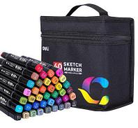 Набор маркеров для скетчинга DELI E70806-40, 40 цвет., двойной пишущий наконечник