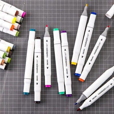 Набор маркеров для скетчинга DELI 70801-24, 24 цвет., двойной пишущий наконечник - фото 5 - id-p220451331