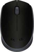 Мышь Logitech M171, оптическая, беспроводная, USB, черный и серый [910-004643]