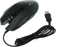 Мышь A4TECH X77, игровая, оптическая, проводная, USB, черный [x77 (maze)]