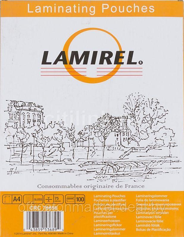 Пленка для ламинирования "Lamirel", 75x105, 125 мкм, глянцевая - фото 1 - id-p217362379