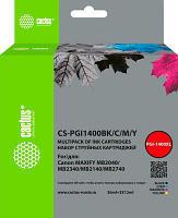 Картридж Cactus CS-PGI1400BK/C/M/Y, 4 цвета / CS-PGI1400BK/C/M/Y