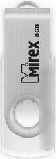 USB Flash Mirex SWIVEL WHITE 8GB (13600-FMUSWT08) - фото 1 - id-p220979268