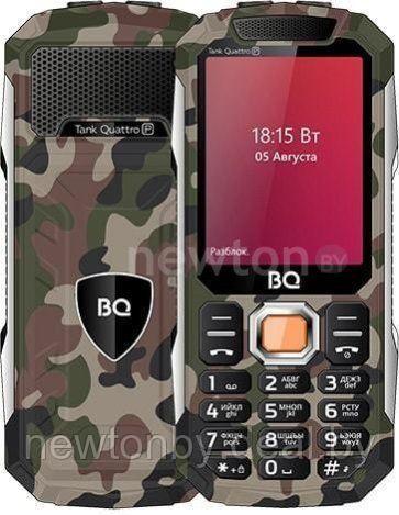 Кнопочный телефон BQ-Mobile BQ-2817 Tank Quattro Power (камуфляж) - фото 1 - id-p220979425