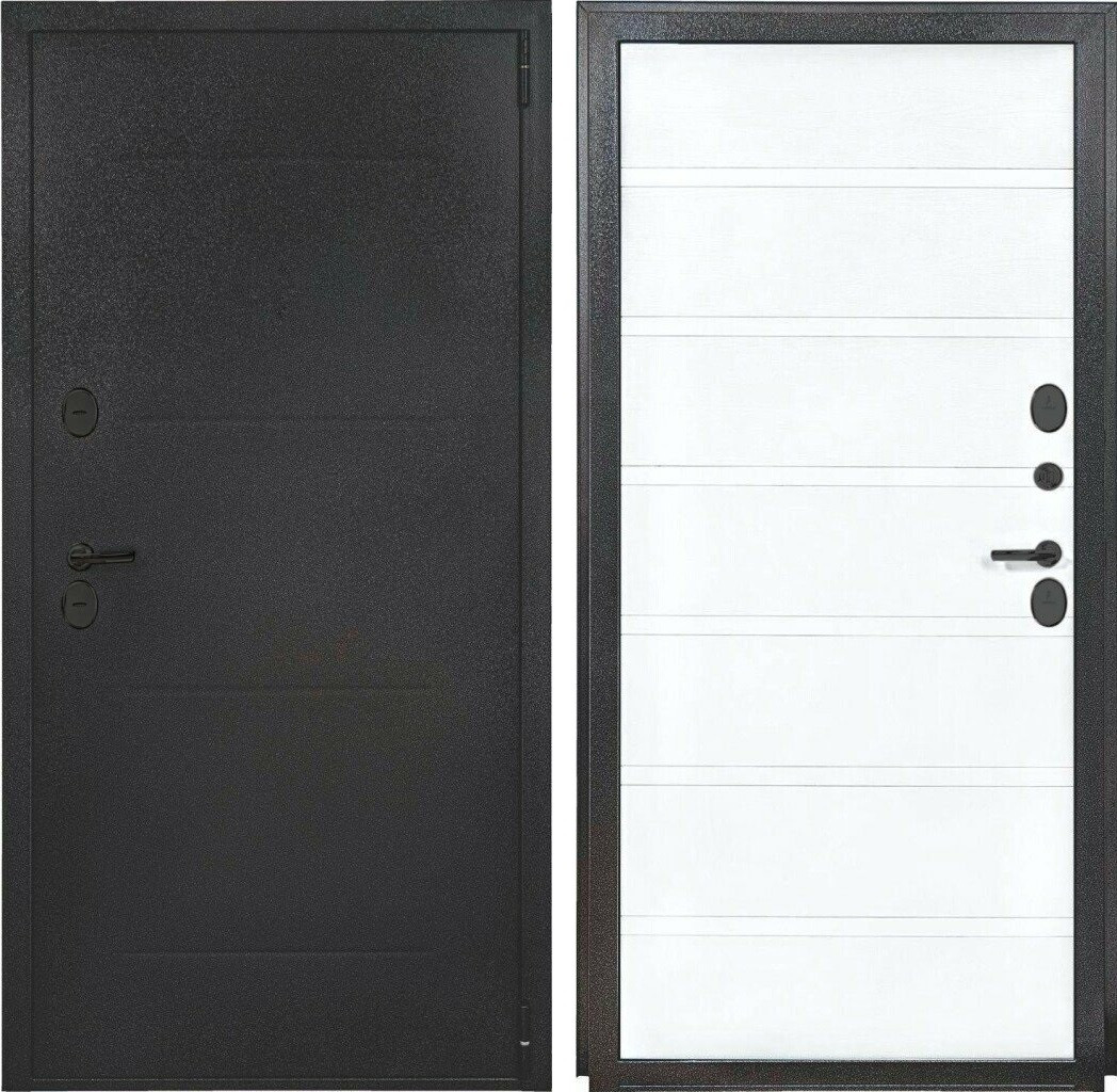 Двери входные металлические Porta S 104.П22 Антик Серебро/Bianco Veralinga