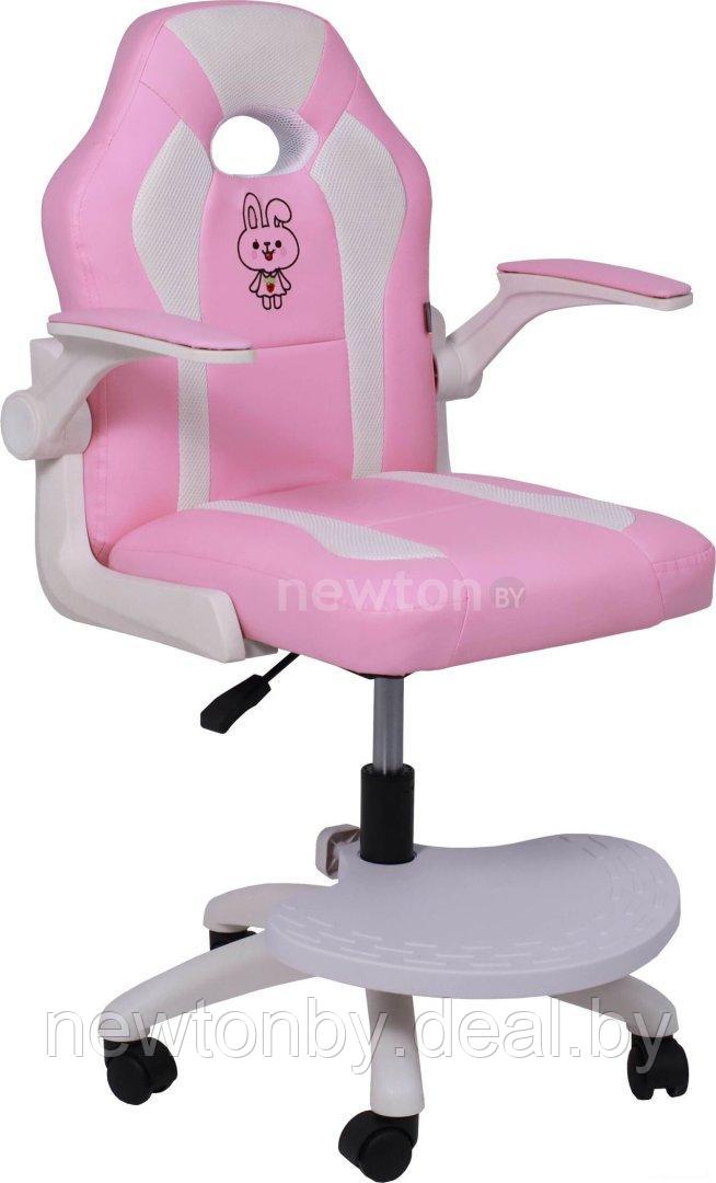 Кресло AksHome Jasmine white (ткань, розовый) - фото 1 - id-p220980260