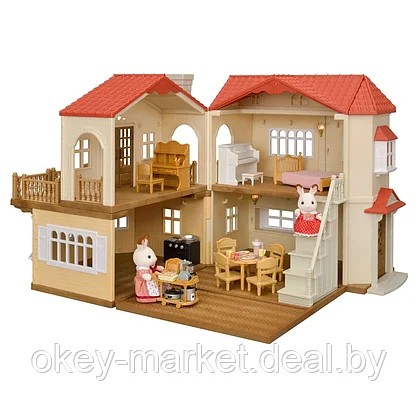 Детский игровой набор Sylvanian Families Большой дом с Шоколадными кроликами 5383, фото 3