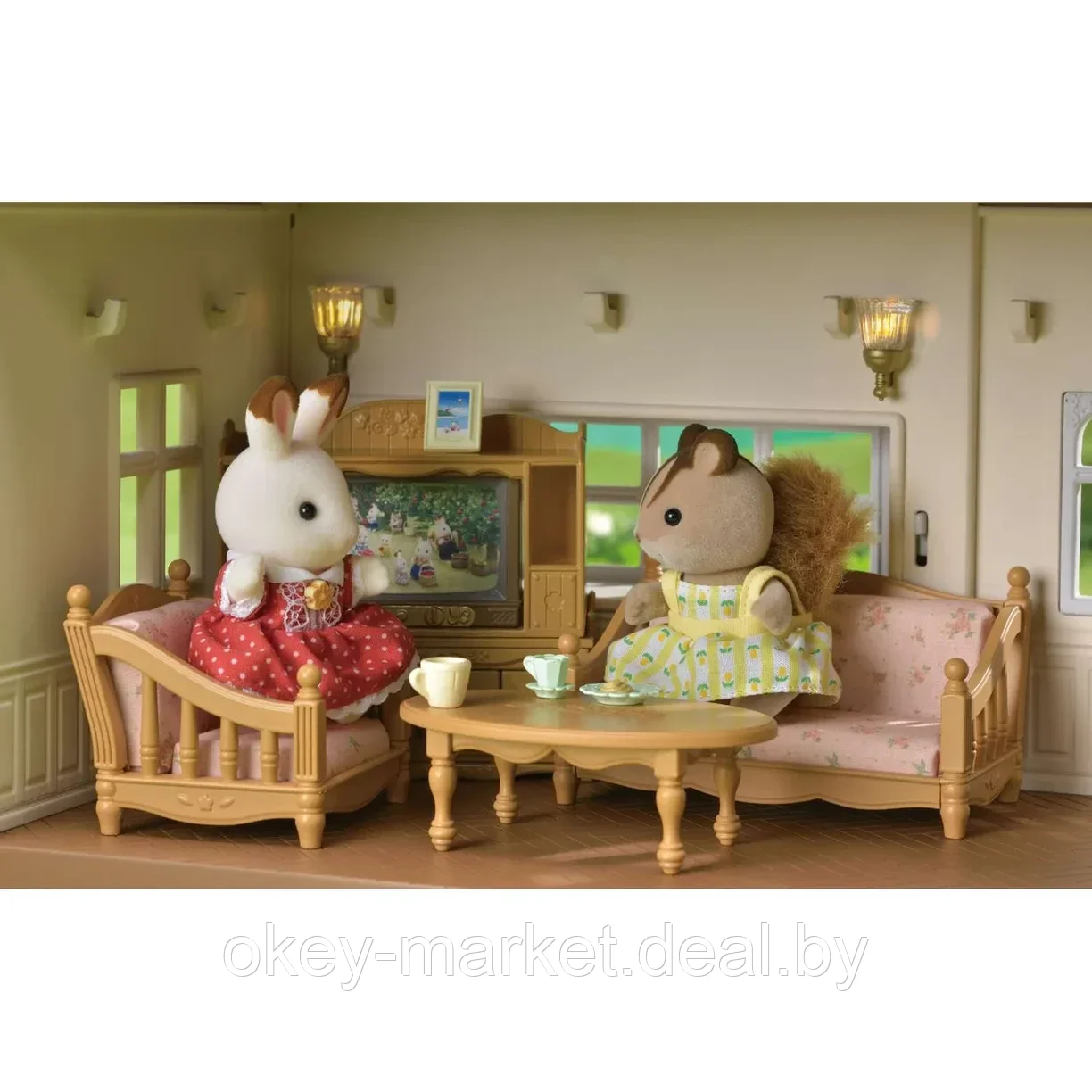 Детский игровой набор Sylvanian Families Большой дом с Шоколадными кроликами 5383 - фото 8 - id-p220980474