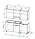 Кухня Розалия New 1.7 метра ясень Анкор светлый/Дуб венге (без столешницы), фото 2