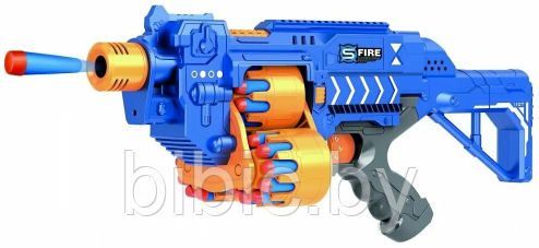 Детский игрушечный автомат бластер G2 пистолет на поролоновых пулях механический, игровое оружие для детей - фото 2 - id-p220982511