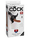 Страпон на виниловых трусиках King Cock Strap on Harness with Cock мулат 15 см, фото 7