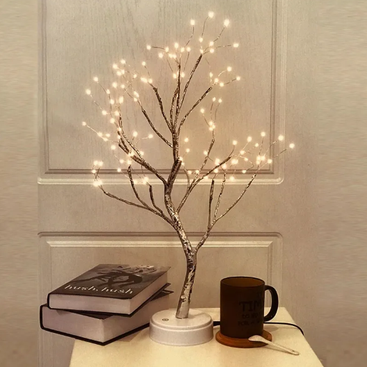 Светильник светодиодное дерево настольный ночник для спальни - фото 1 - id-p220703295