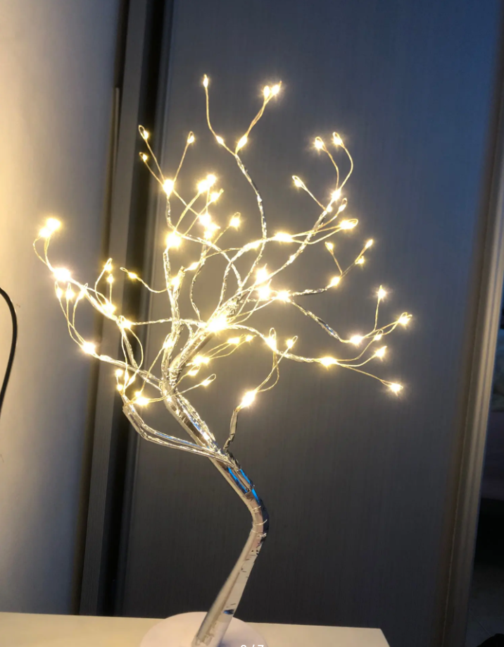 Светильник светодиодное дерево настольный ночник для спальни - фото 4 - id-p220984514