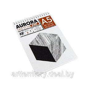 Блок для набросков Aurora Smooth and Matt, А5, 120 г/м2, 15 листов, целлюлоза 100%