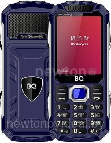 Кнопочный телефон BQ-Mobile BQ-2817 Tank Quattro Power (синий) - фото 1 - id-p220984631