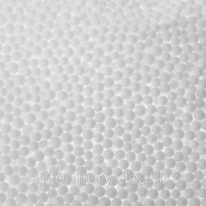Декоративные шарики Сима-ленд Белый, мелкие, пенопласт, D 3-6 мм, 20 гр - фото 1 - id-p220982779