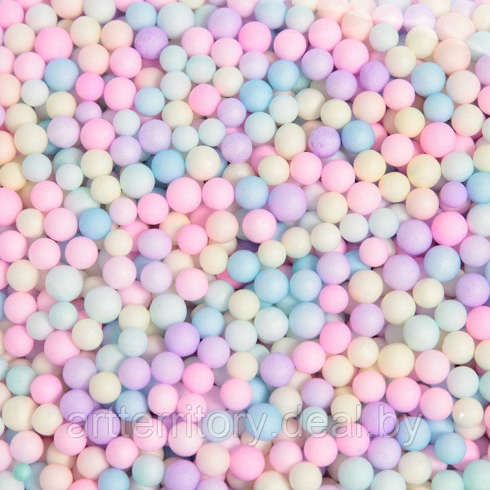 Декоративные шарики Сима-ленд Микс цветов, мелкие, пенопласт, D 3-6 мм, 20 гр - фото 1 - id-p220982780