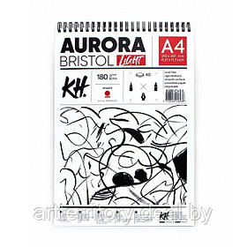 Альбом на спирали Bristol Aurora (портрет), A4, 180г/м2, 15 листов, целлюлоза 100%