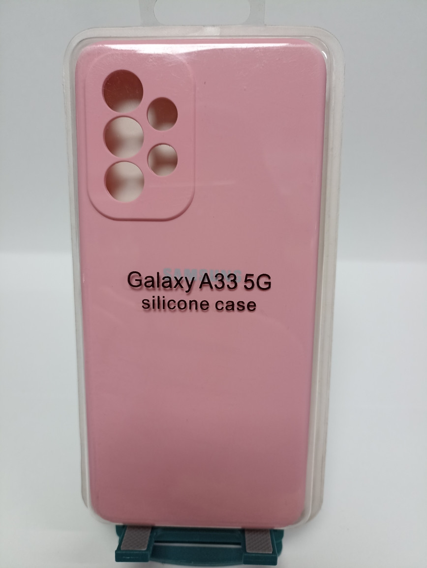 Чехол Samsung A33 Silicon Case розовый - фото 1 - id-p220984716