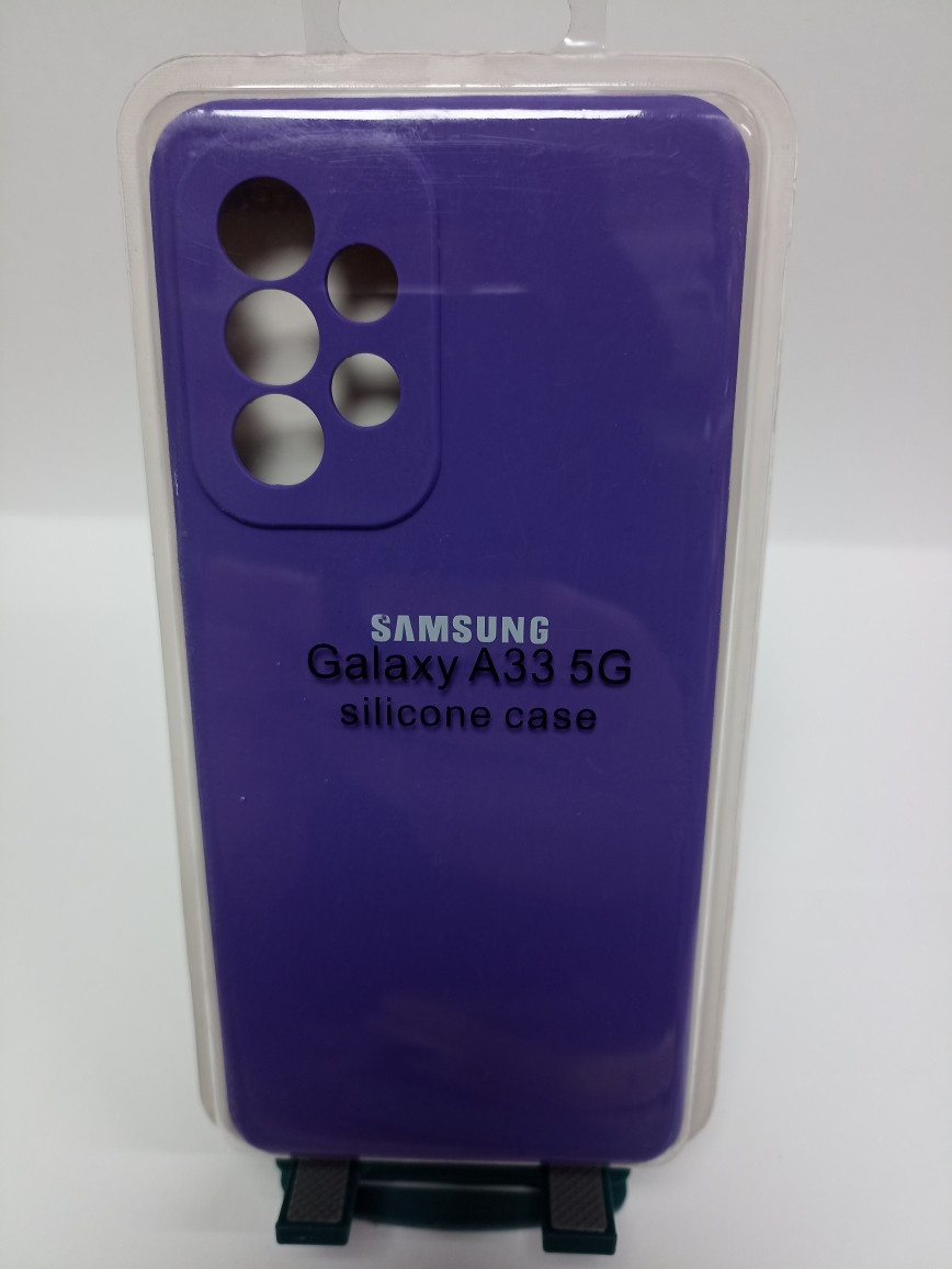 Чехол Samsung A33 Silicon Case фиолетовый - фото 1 - id-p220984719