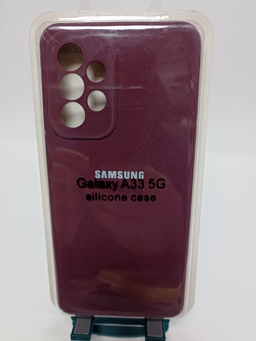 Чехол Samsung A33 Silicon Case бордо - фото 1 - id-p220984720