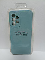 Чехол Samsung A33 Silicon Case бирюзовый