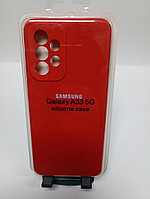 Чехол Samsung A33 Silicon Case красный