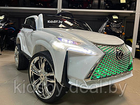 Детский электромобиль RiverToys Lexus E111KX (белый)