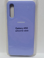 Чехол Samsung A50 Silicon Case сиреневый
