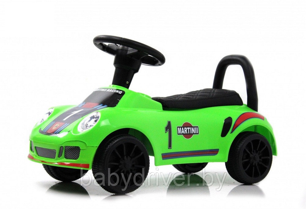 Детский толокар RiverToys F005FF (зеленый) Porsche