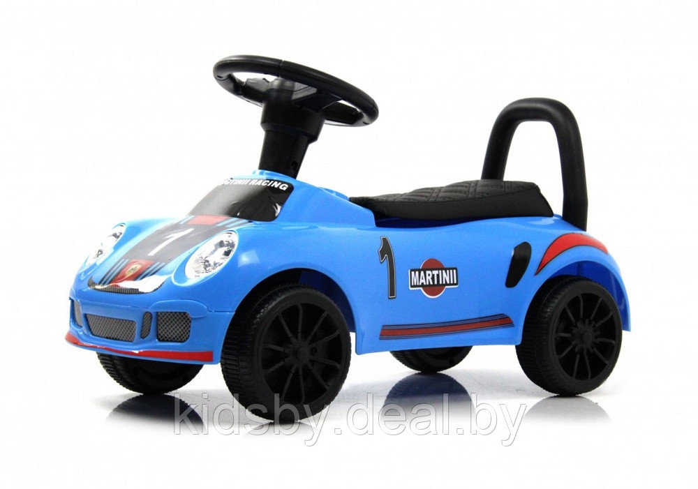 Детский толокар RiverToys F005FF (синий) Porsche - фото 1 - id-p211197124