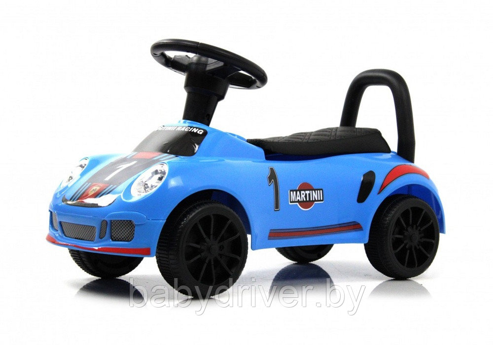 Детский толокар RiverToys F005FF (синий) Porsche - фото 1 - id-p211197124