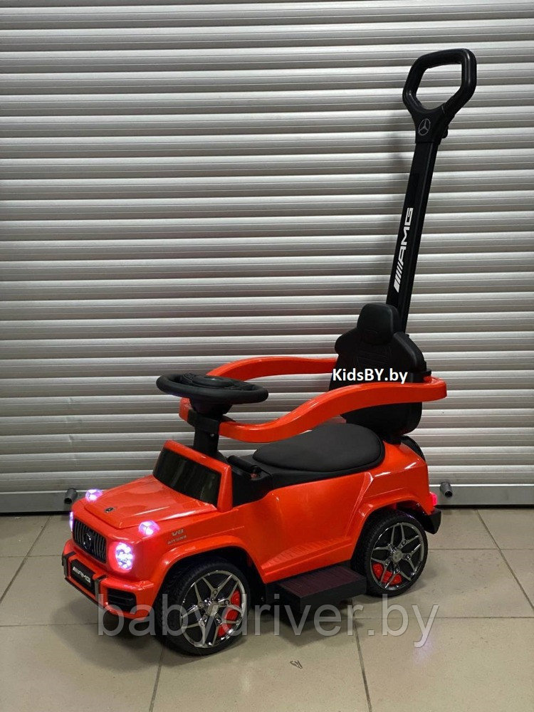 Детский толокар RiverToys Mercedes-Benz GL63 Z001ZZ-A (красный бриллиант) 3 в 1 электромобиль,