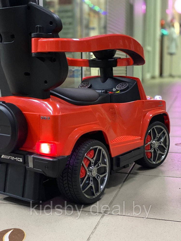 Детский толокар RiverToys Mercedes-Benz GL63 Z001ZZ-A (красный бриллиант) 3 в 1 электромобиль, - фото 5 - id-p220623061