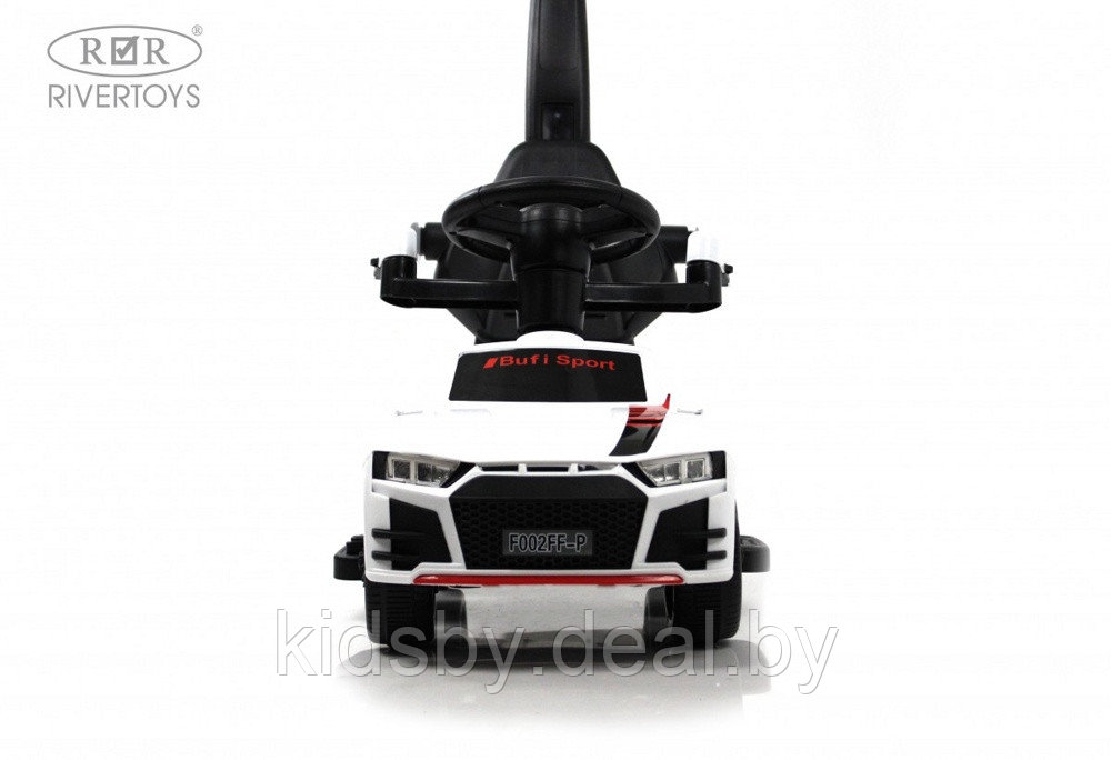 Детский толокар River Toys F002FF-P (белый) Audi - фото 2 - id-p220984869