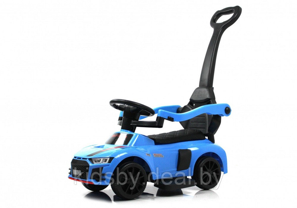 Детский толокар River Toys F002FF-P (синий) Audi - фото 1 - id-p220984871