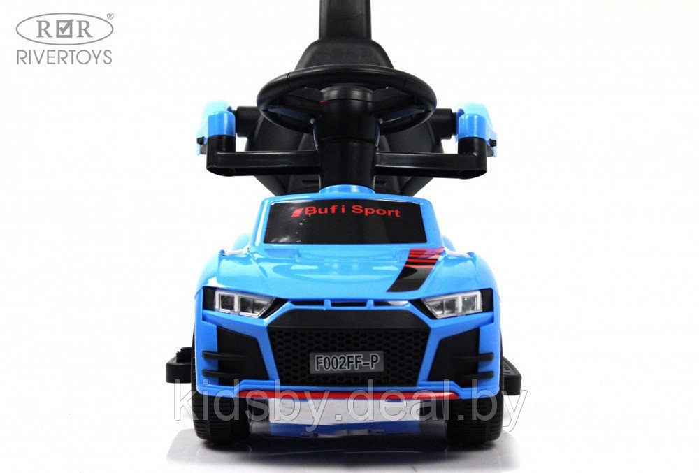 Детский толокар River Toys F002FF-P (синий) Audi - фото 2 - id-p220984871