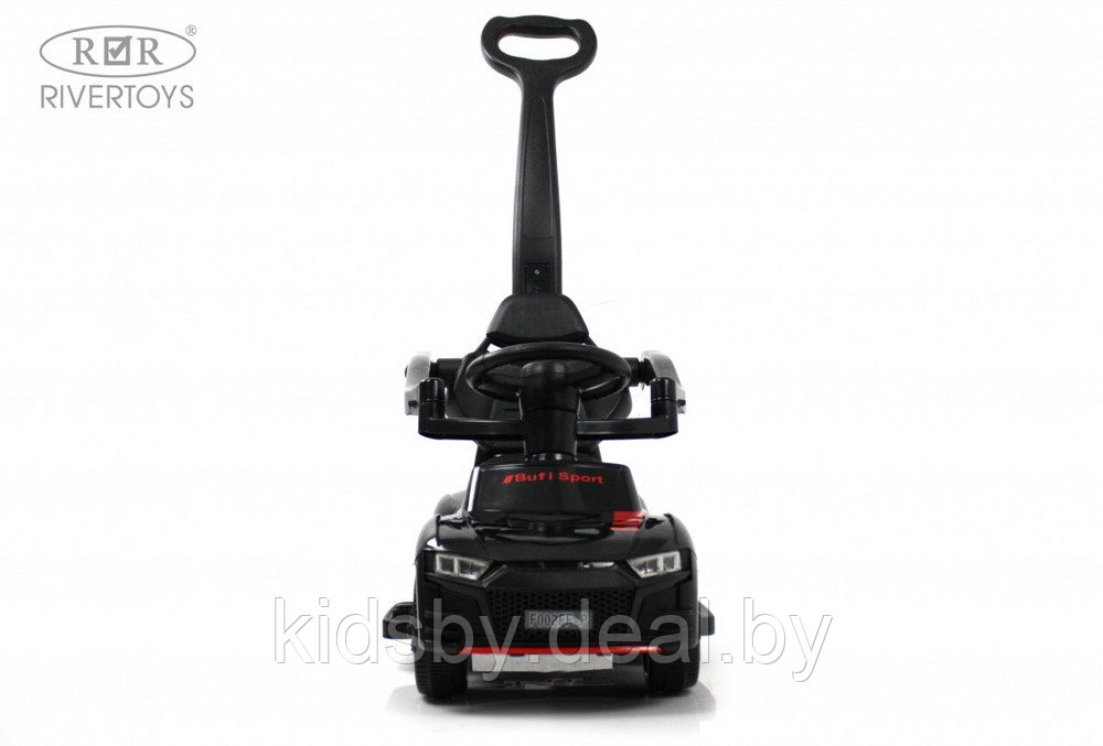 Детский толокар River Toys F002FF-P (черный) Audi - фото 2 - id-p220984872