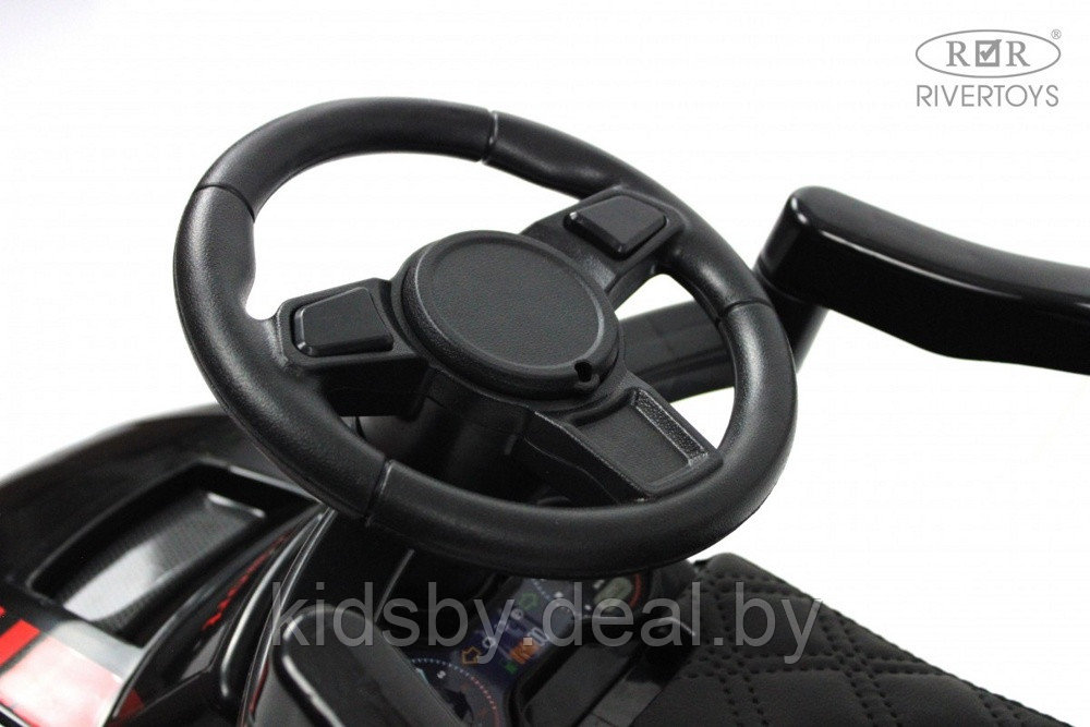 Детский толокар River Toys F002FF-P (черный) Audi - фото 6 - id-p220984872