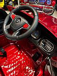 Детский электромобиль RiverToys М555БХ (красный глянец) Toyota Лицензия, Полный привод, фото 2