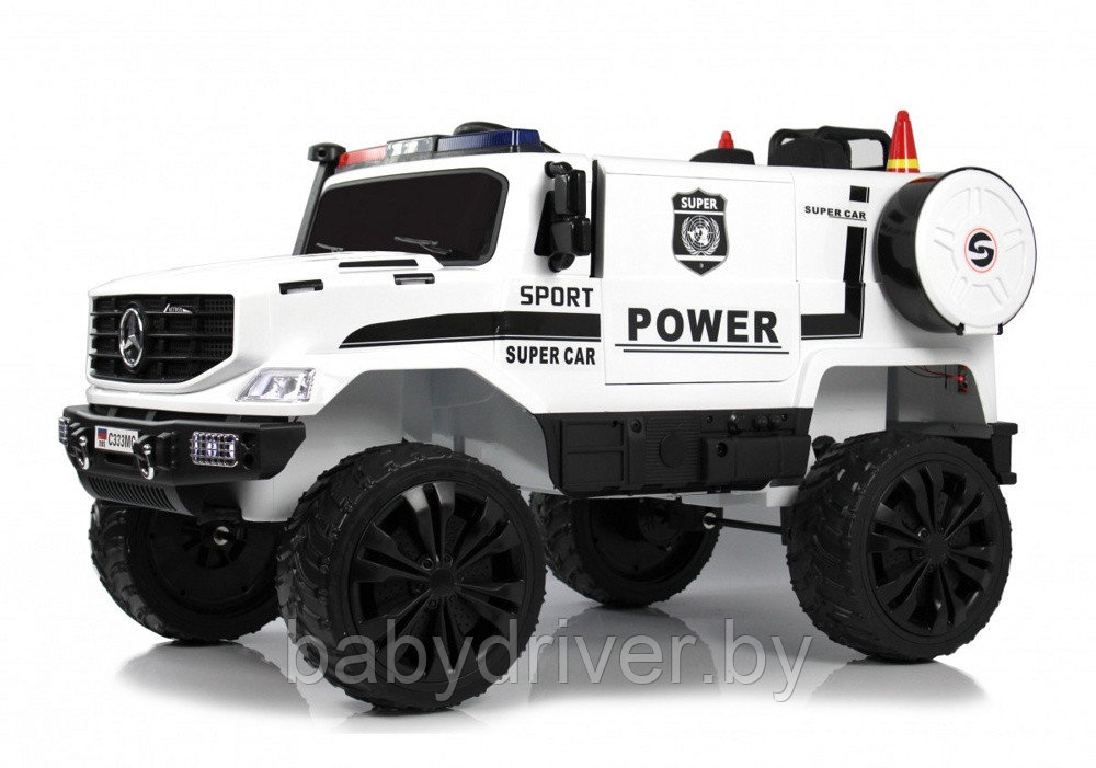 Детский электромобиль RiverToys C333MC (белый)