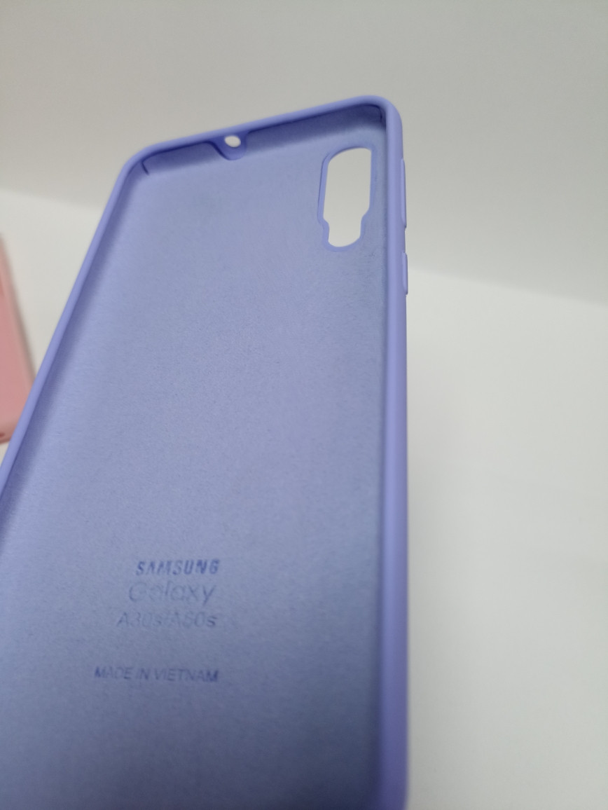 Чехол Samsung A50 soft touch голубой - фото 2 - id-p220985228