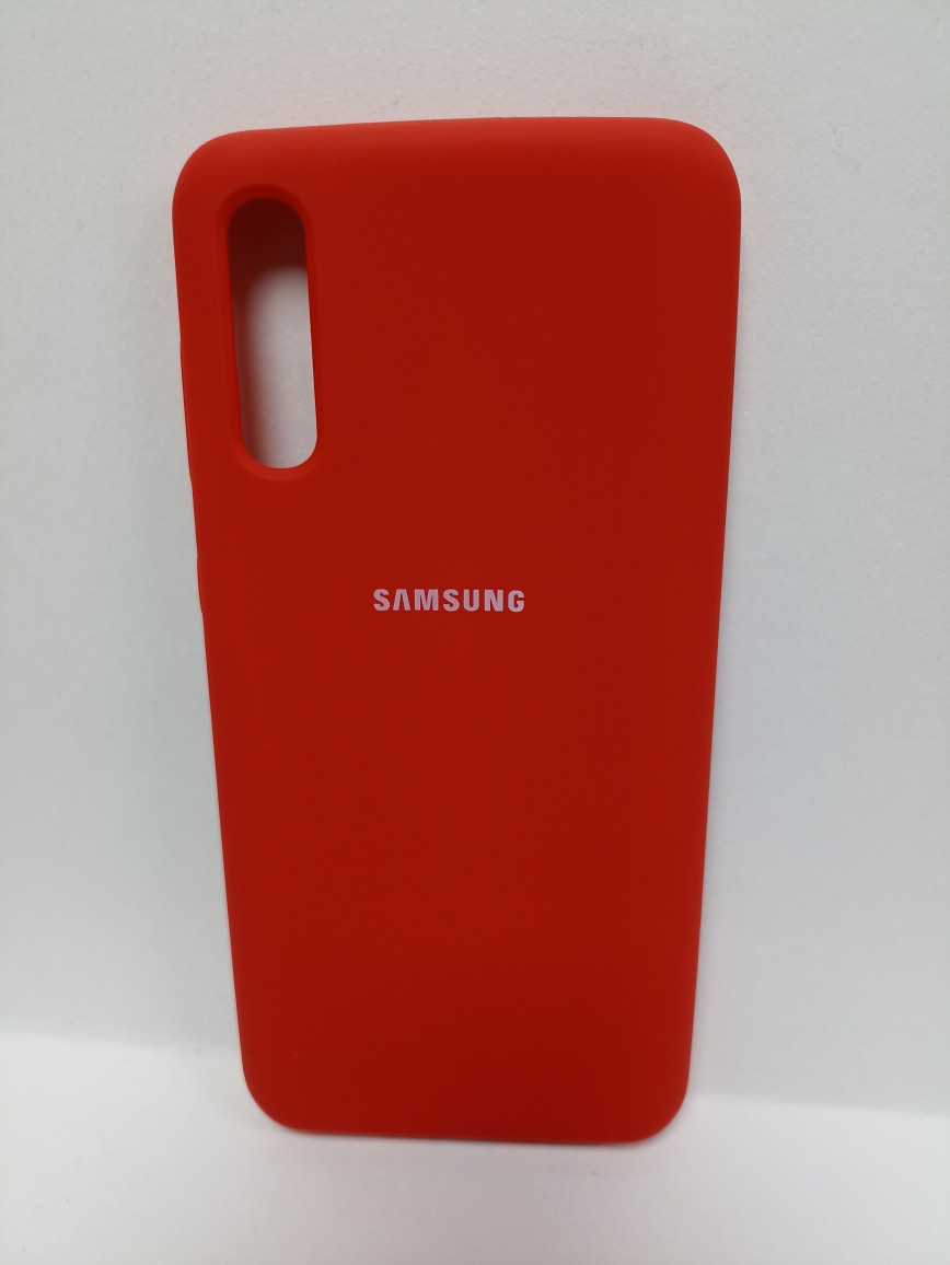 Чехол Samsung A50 soft touch красный - фото 1 - id-p220985229
