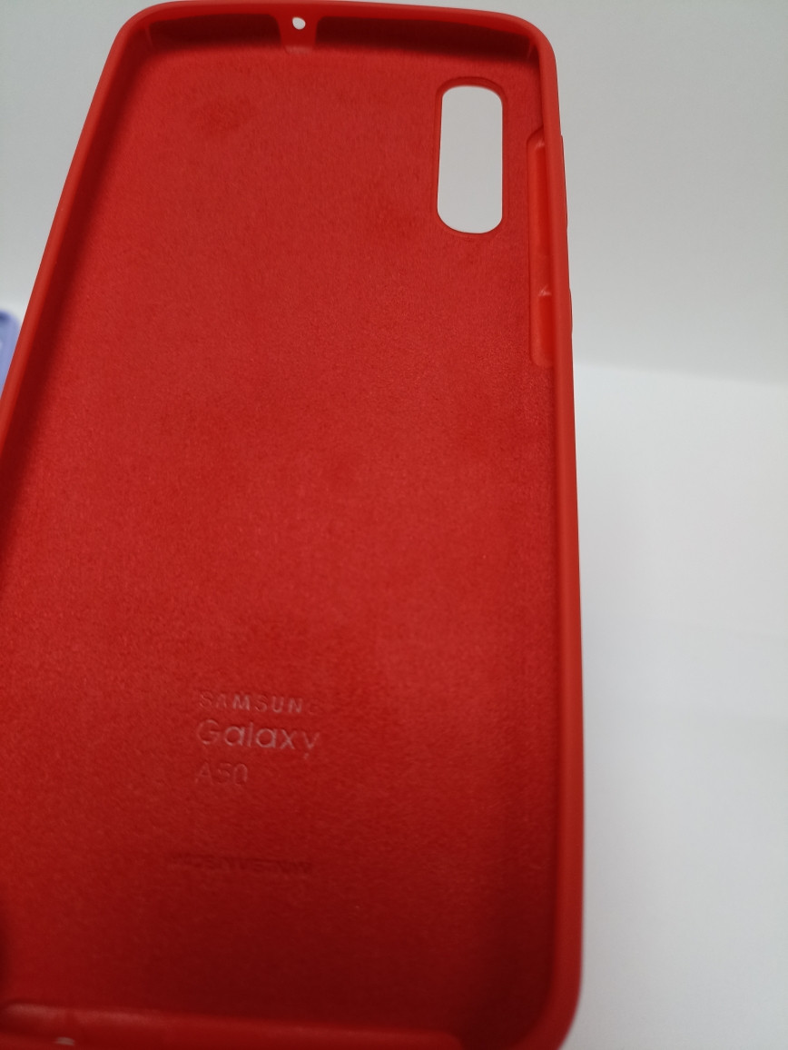 Чехол Samsung A50 soft touch красный - фото 2 - id-p220985229