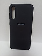 Чехол Samsung A50 soft touch черный