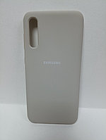 Чехол Samsung A50 soft touch серый